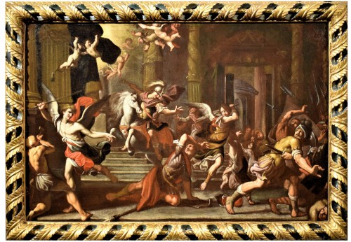 &quot;Héliodore expulsé du Temple&quot; Orazio Talami (Bologne 1624-1708)